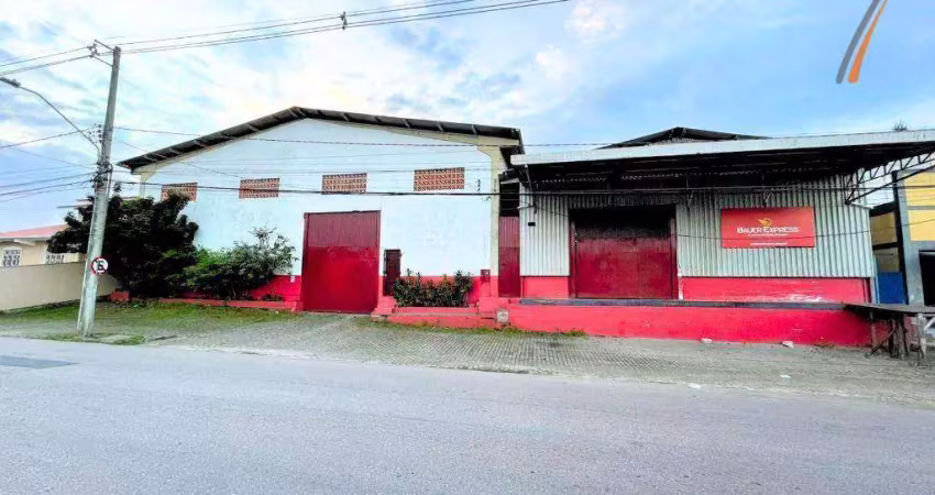 Galpão para alugar, 900 m² por r$ 18.506,00/mês - areias - são josé/sc