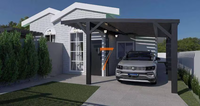 Casa com 3 dormitórios à venda, 80 m² por r$ 567.000,00 - fundos - biguaçu/sc