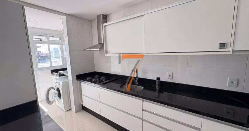 Apartamento com 2 dormitórios para alugar, 70 m² por R$ 3.300/mês - Barreiros - São José/SC