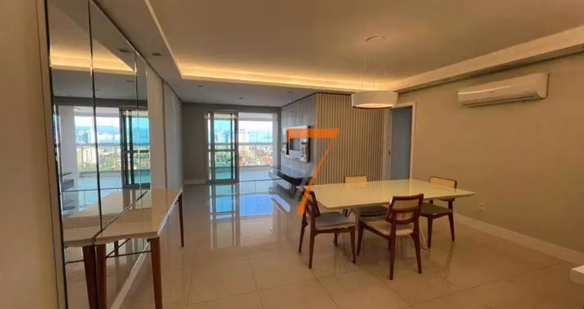 Apartamento com 2 dormitórios para alugar, 107 m² por r$ 6.905,00/mês - estreito - florianópolis/sc