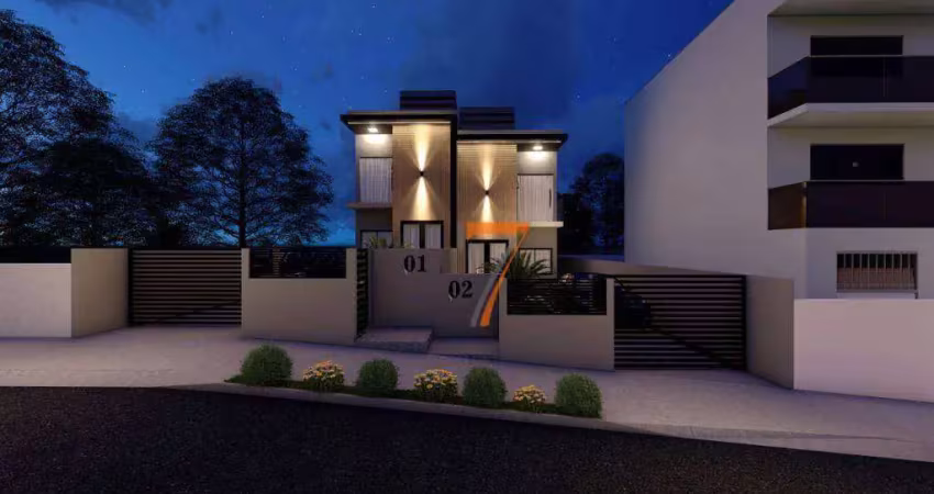 Casa com 2 dormitórios à venda, 79 m² por r$ 499.000,00 - jardim janaína - biguaçu/sc