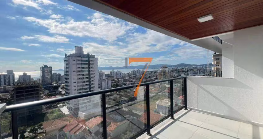 Apartamento com 1 dormitório para alugar, 64 m² por r$ 4.075/mês - barreiros - são josé/sc