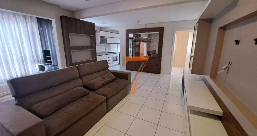 Apartamento 2 dormitórios (1 suíte) - semimobiliado - 72 m² privativos - rio caveiras, biguaçu/sc - próximo ao sm koch