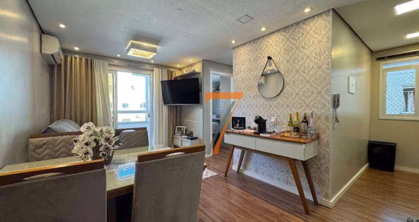 Apartamento mobiliado - 2 dormitórios - r$ 280.000 - fundos, biguaçu/sc