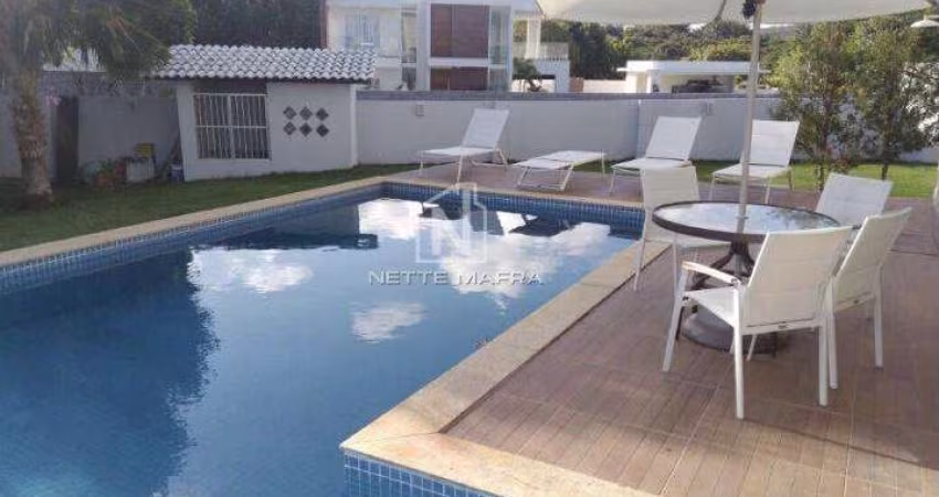 Casa em Condomínio para Locação em Camaçari, Busca Vida, 5 dormitórios, 5 suítes, 8 banheiros, 3 vagas
