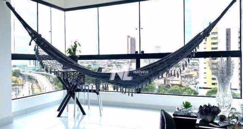 Maravilhoso apartamento mobiliado no Barro Vermelho - com 140m², 4Vagas