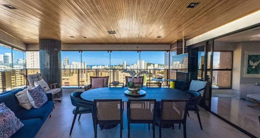 Maravilhoso apartamento em petrópolis - 503m² - 4suites - 4vagas - reformado | s