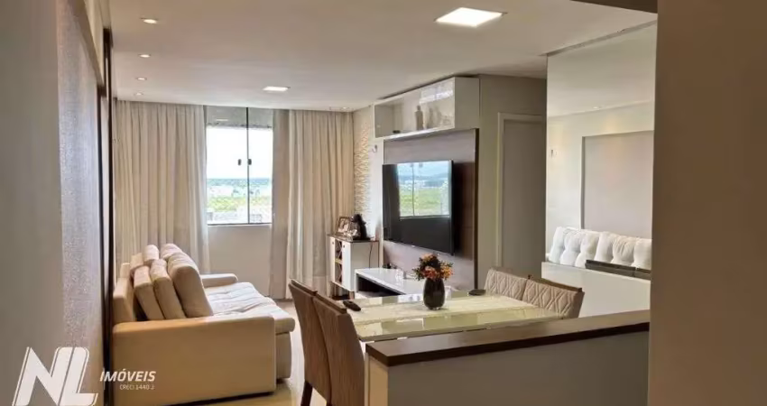 Apartamento semi mobiliado no parque das árvores / nova parnamirim - predio com