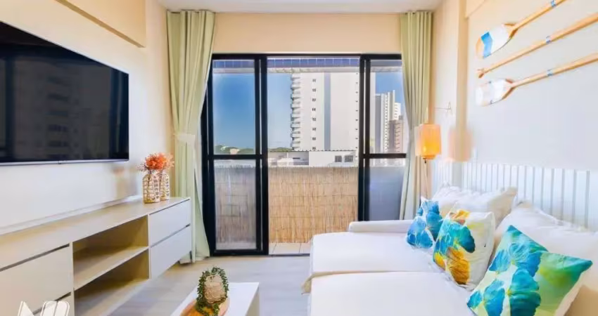 Apartamento com 1 dormitório à venda por r$ 389.000,00 - ponta negra - natal/rn