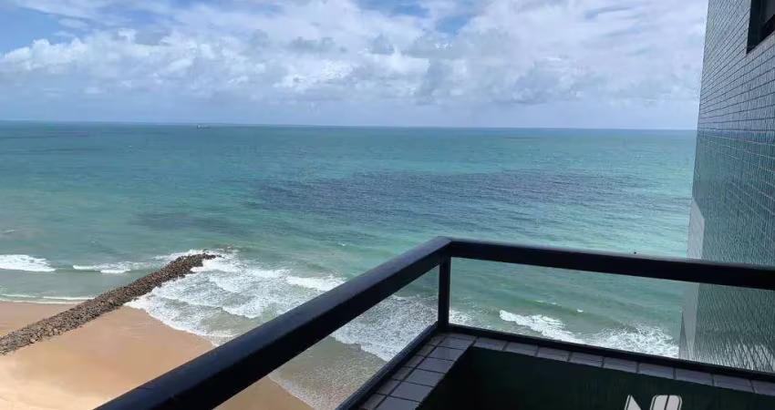 Flat beira mar em Areia Preta, Natal - 2 Dorm e varanda