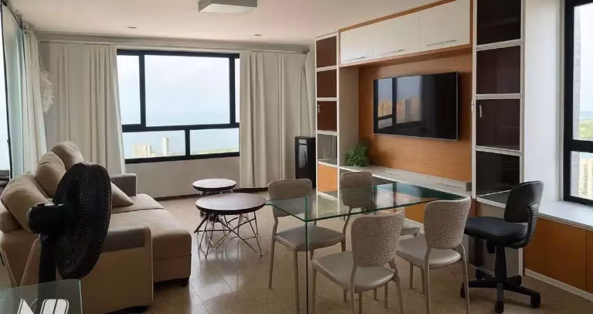 Apartamento vista mar à venda, 57 m² por r$ 410.000 - ponta negra - natal/rn