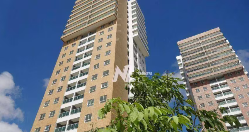 Apartamento com 2 dormitórios para alugar, 55 m² por R$ 2.331,00/mês - Capim Macio - Natal/RN