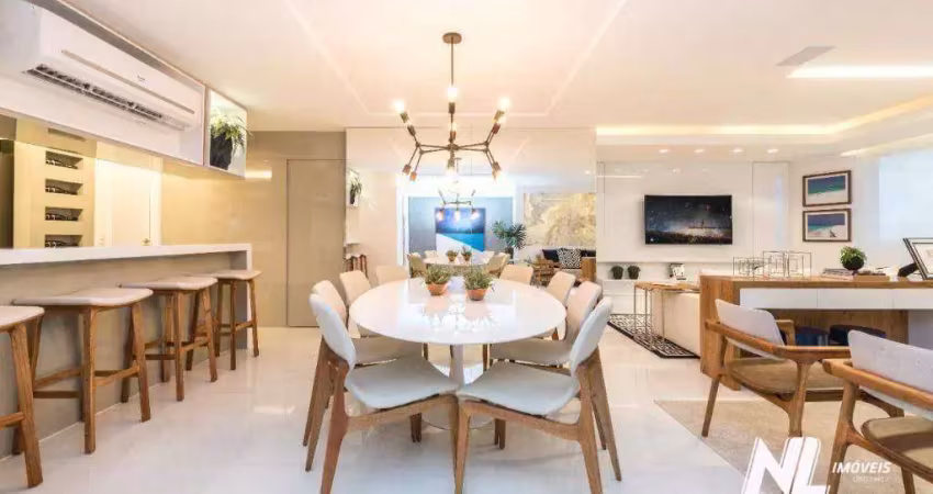 Exclusivo! apartamento com 3 suítes, 3vagas - vista mar - em petrópolis