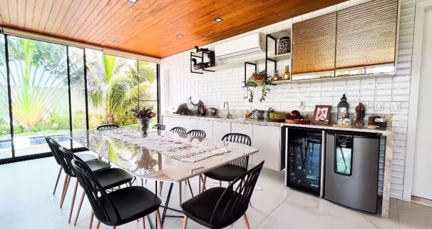 Exclusiva casa no alphaville natal - casa  com 5suítes, toda projetada, 4vagas