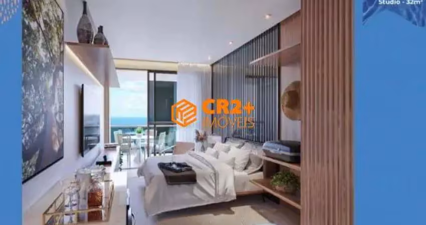 Vendo Flat 32M² c/ 1 Quarto e 1 WC em Tamandaré.