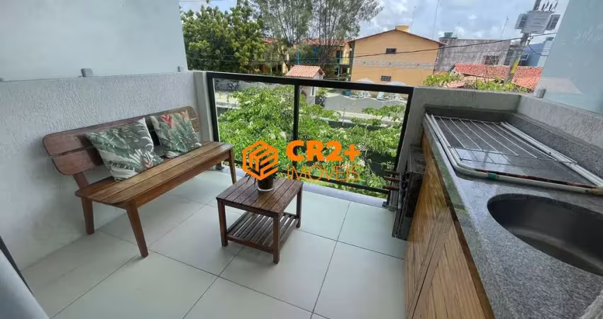 Vendo flat 32m² em porto de galinhas mobiliado com varanda gourmet