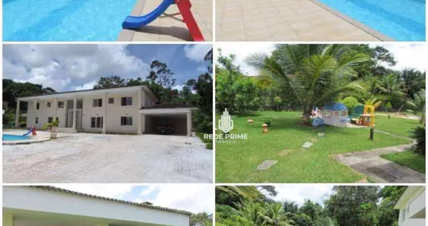 Casa com 8 dormitórios para alugar por r$ 15.000/mês - jardim do jockey - lauro de freitas/ba