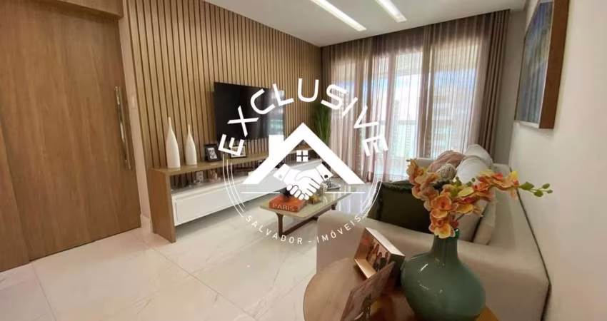 Apartamento à venda em Salvador-BA, Pituba: 3 quartos, 3 suítes, 2 salas, 3 banheiros, 2 vagas, 126m² de área. Venha conferir!