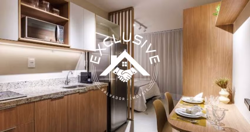 Studio para locação no Caminho das Árvores, Salvador-BA: 1 quarto, 1 banheiro, 1 vaga de garagem, 20m² de área. Venha conferir!