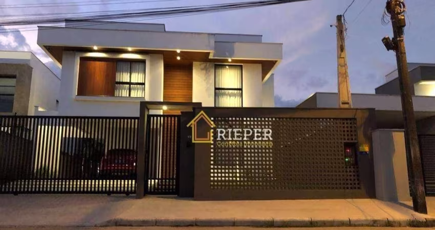 Linda Residência, pé direito duplo, moderna, à venda por R$ 2.000.000,00 - Aventureiro - Joinville/SC