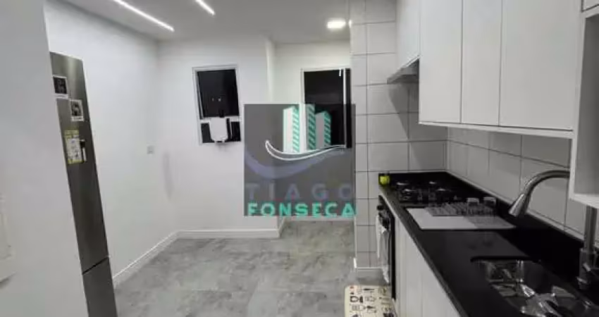 Apartamento à venda no residencial vida bela 1, cozinha ampla e semi-mobiliado.
