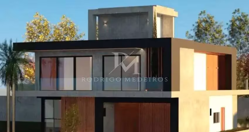 Casa contemporânea com 382 m² em condomínio fechado – pedra branca, palhoça