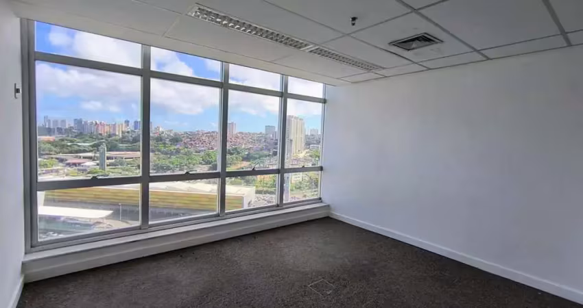 Sala comercial para locação em salvador, caminho das árvores, 2 banheiros, 9 vagas