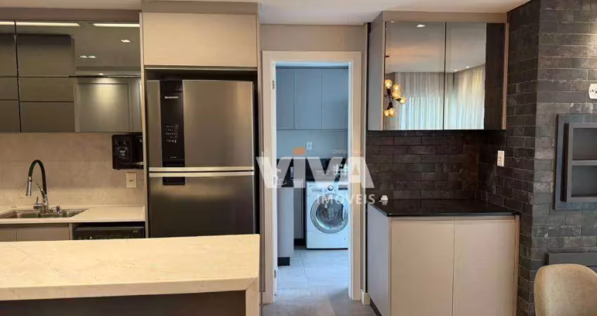 Apartamento com 3 dormitórios para alugar, 108 m² por r$ 9.150,00/mês - fazenda - itajaí/sc