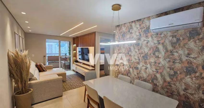 Apartamento com 2 dormitórios para alugar, 72 m² por r$ 5.980,00/mês - são joão - itajaí/sc