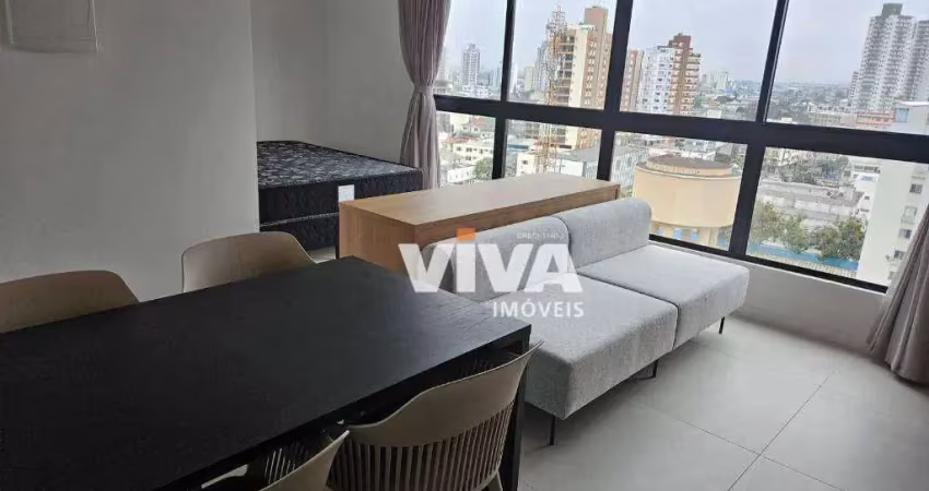 Apartamento com 1 dormitório para alugar, 40 m² por r$ 3.970,00/mês - centro - itajaí/sc