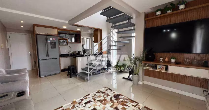 Apartamento duplex com 2 dormitórios à venda, 136 m² por r$ 850.000 - são judas - itajaí/sc
