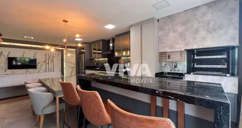 Apartamento com 3 dormitórios para alugar, 90 m² por r$ 9.320/mês - cabeçudas - itajaí/sc