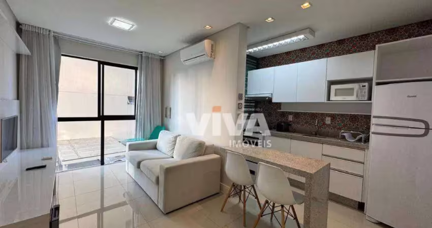 Apartamento com 1 dormitório para alugar, 39 m² por r$ 4.380/mês - centro - itajaí/sc
