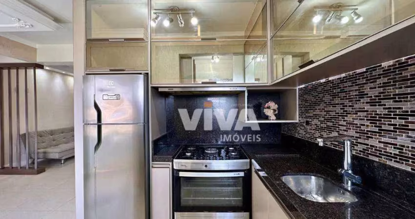 Apartamento com 2 dormitórios para alugar, 60 m² por r$ 3.190,00/mês - santa regina - camboriú/sc