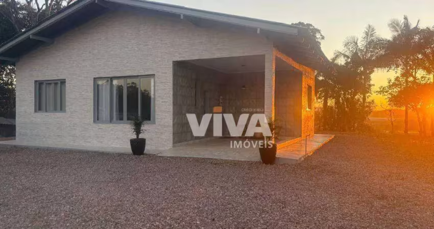 Chácara com 2 dormitórios para alugar, 2450 m² por r$ 5.000,00/mês - quilômetro doze - itajaí/sc