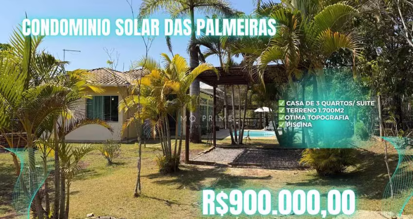 Solar das palmeiras - sítio dos sonhos no condomínio solar das palmeiras – esmeraldas/mg