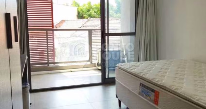 Studio mobiliado à venda e locação de 26m², mobiliado, 1 dormitório e 1 banheiro