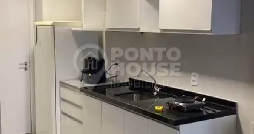 Apartamento mobiliado para locação com 1 dormitório, 1 sala e 1 vaga