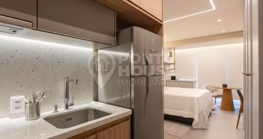 Studio para locação de 26m² no bairro vila mariana, mobiliado, moderno