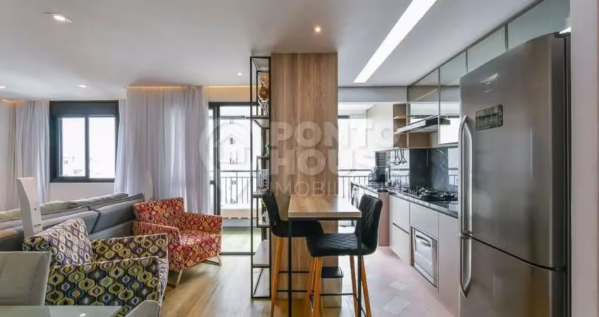 Apartamento mobiliado à venda, vila mariana, 1 suíte, 1 vaga, varanda