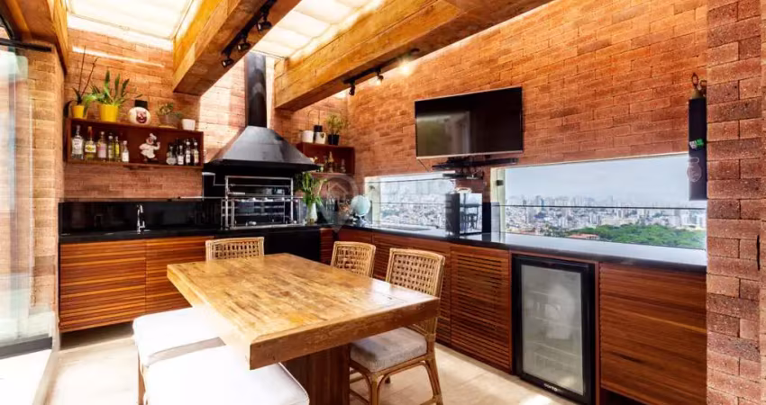 Cobertura à venda no bairro ipiranga, 215m², 3 suítes e 4 vagas