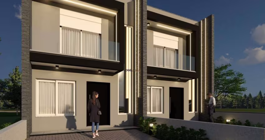 Casa Sobrado à venda no Bairro Igara - Churrasqueira e Living 2 Ambientes