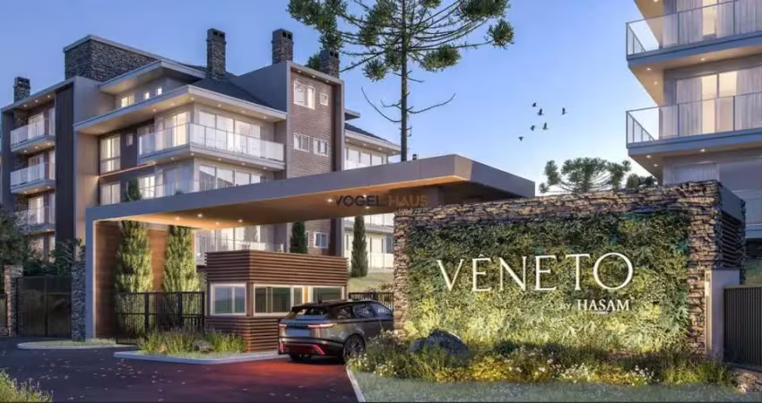 Residencial vêneto – gramado | apartamento de 2 suítes com vista para jardim.