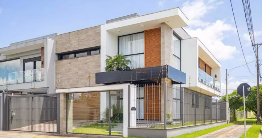 Casa imponente mobiliado, 3 dormitórios, 1 suíte de 34 m2, bairro mont' serrat - canoas