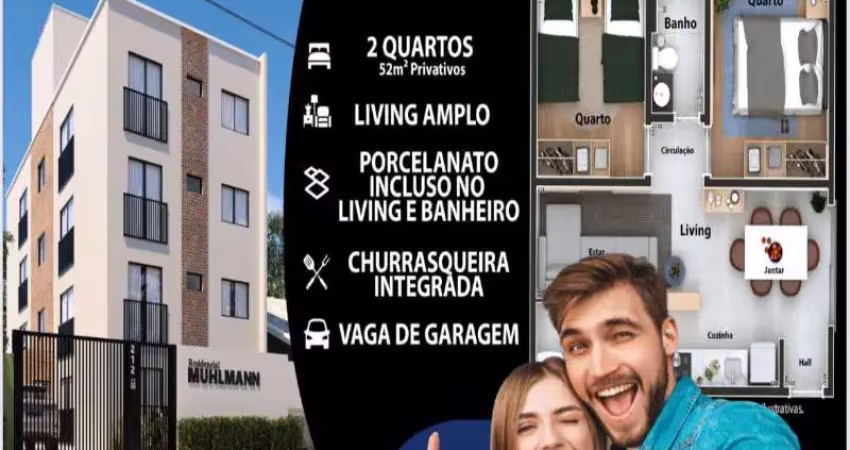 Apartamento com 2 quartos à venda na Rua Adolpho Muhlmann, Jardim Cláudia, Pinhais