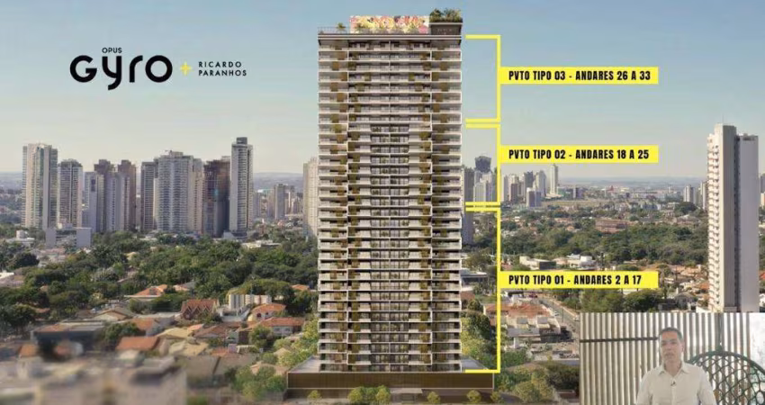 Ágio OPORTUNIDADE - GYRO RICARDO PARANHOS Apartamento com 2 Quarto(s) e 2 banheiro(s) à Venda, 72.36 por R$ 860.000 no setor Setor Marista AD16349
