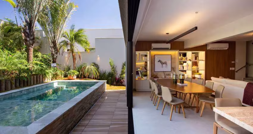 Ágio ágio jardins lyon casa térrea 172m² + kit gourmet casa em condomínio com 3 quarto(s) e 4 banheiro(s) à venda, 172.08 por r$ 947.153,03 no setor setor centro oeste vn17232