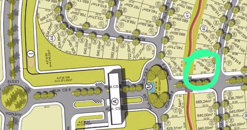 Ágio PLATEAU D'OR Lote à Venda, 696.44 por R$ 1.810.744 no setor Parque Cidade AD18352