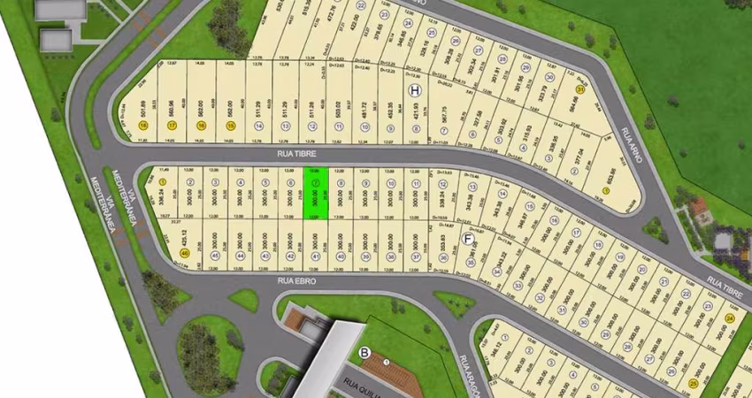 Jardins Barcelona  Lote à Venda, 300 por R$ 323.000 no setor Jardins Barcelona AD22874