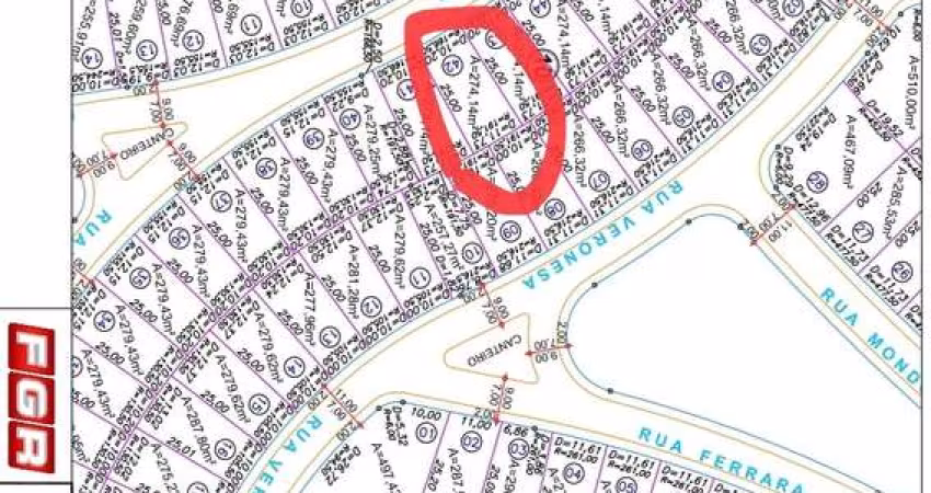 Ágio Lote Jardins Parma Lote à Venda, 274.14 por R$ 298.044,76 no setor Jardins Parma  ST23888